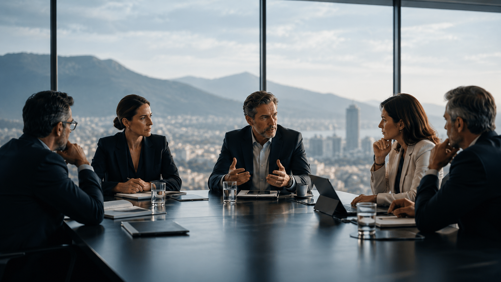 Reunión estratégica con equipo directivo